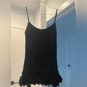 Vintage Chanel sweater tank top with bottom detail